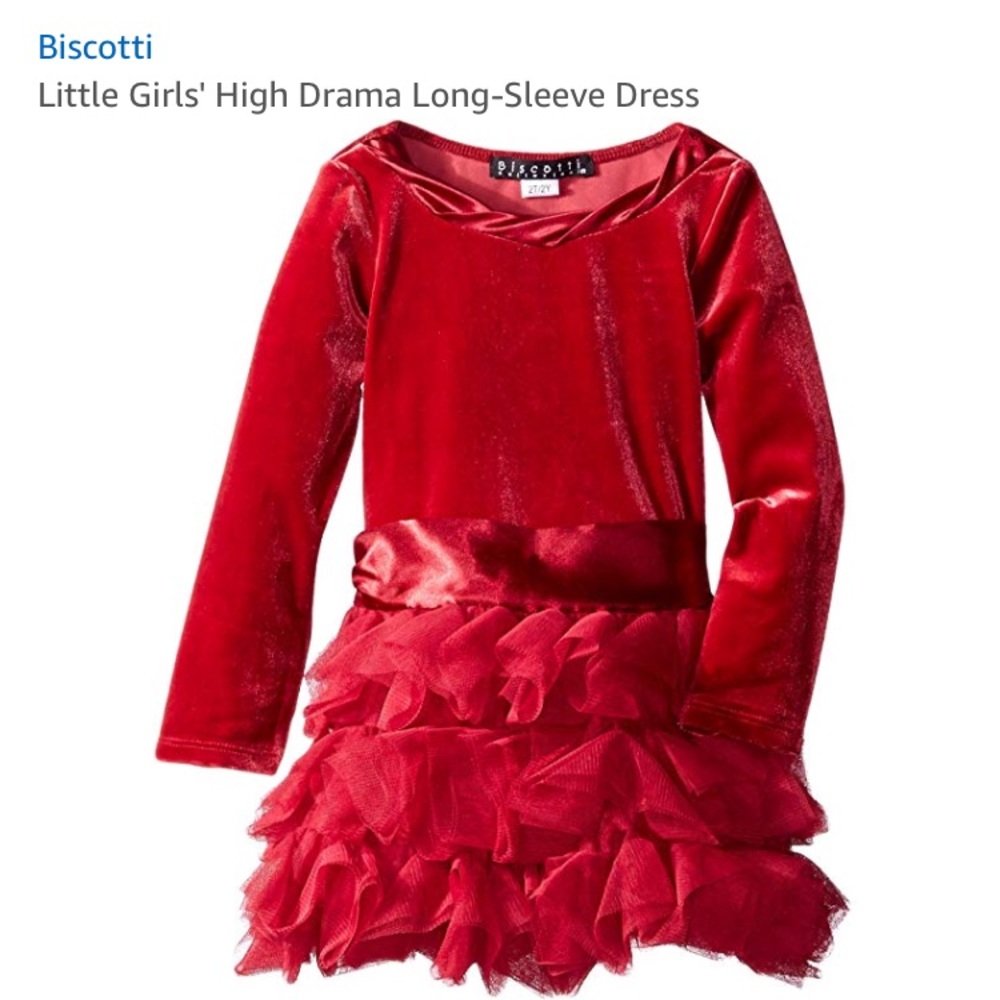 Stunning red dress by biscotti size 18 months